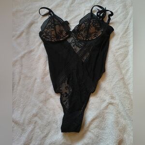 Black Lace Bodysuit By Adore Me